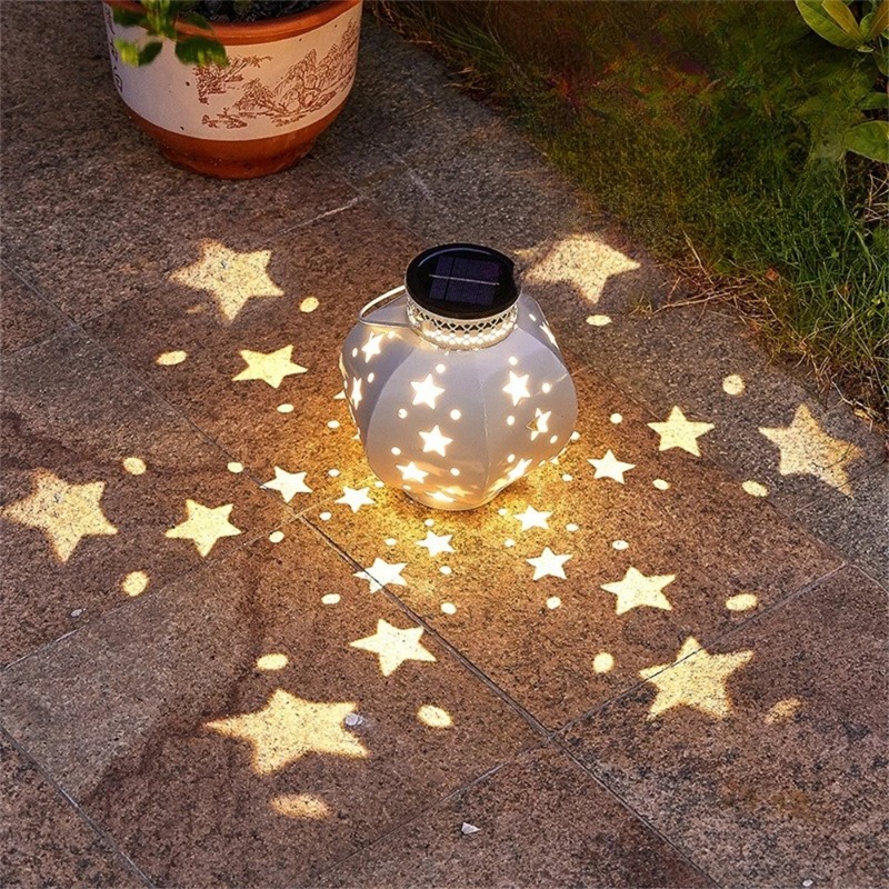Smart Garden Ornaments - Tuinsternprojectorlamp Hangende zonne-verlichting Buiten hangende zonnelantaarns