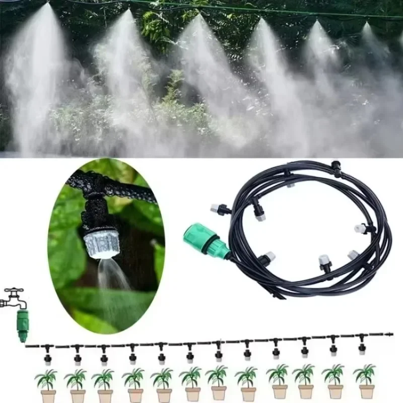 Smart Garden Technology - Bestverkopende tuinbewatering Irrigatiesysteem Druppelset Tuinirrigatie Mistkoeling