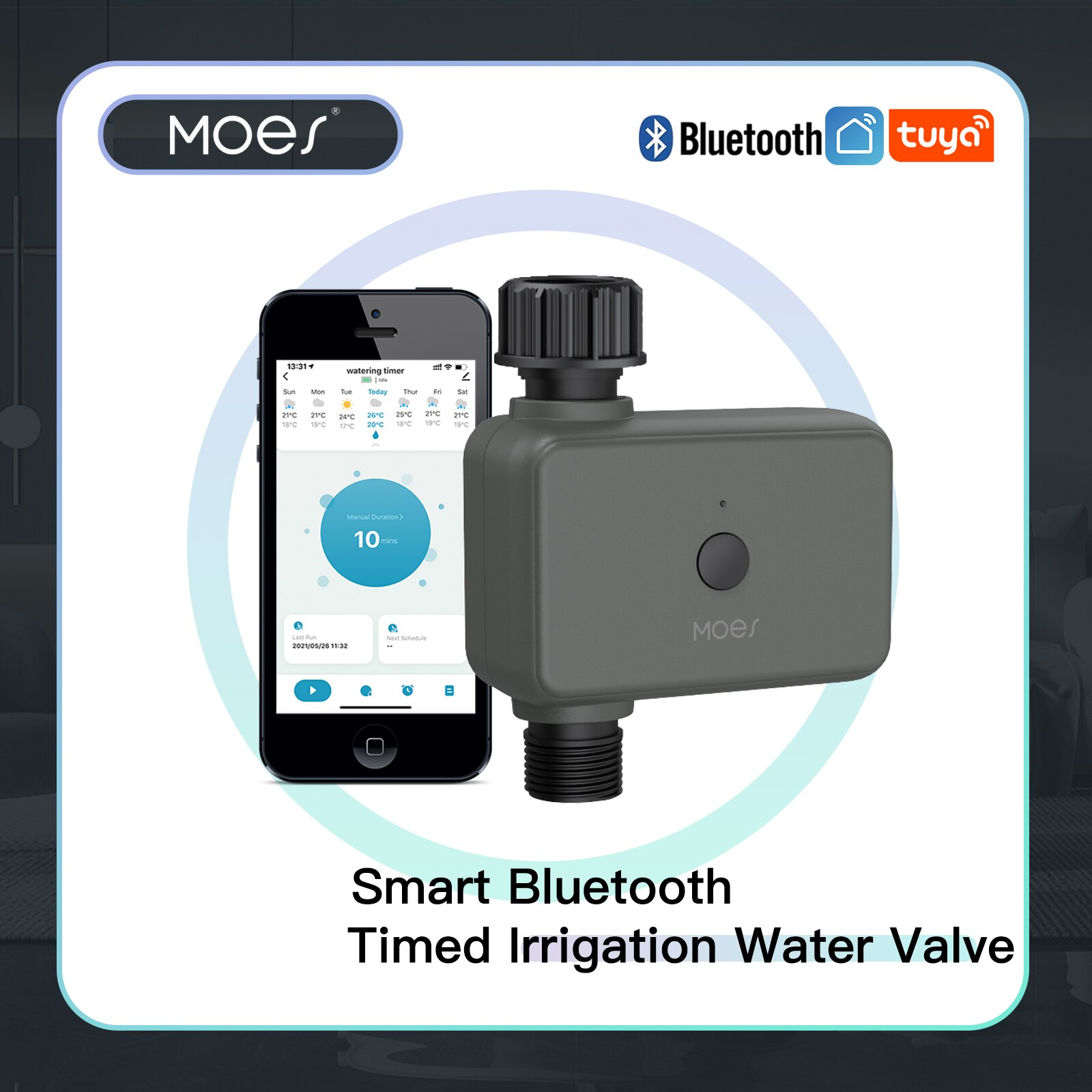 Smart Garden Irrigation System - Moes Smart Tuya Bluetooth Watertimer Regen