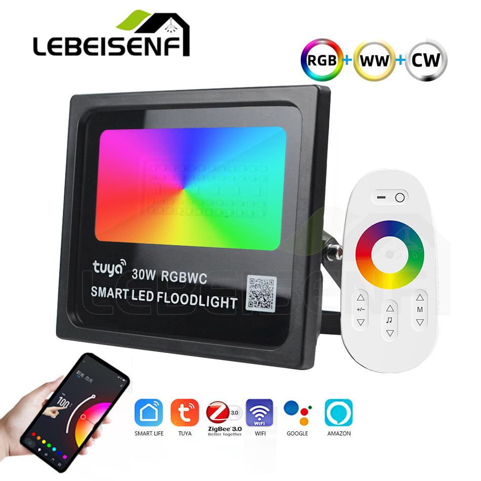 Smart Zigbee Garden Light - Tuya Smart APP WiFi/ZigBee/BT LED-buitenschijnwerper RGBCW
