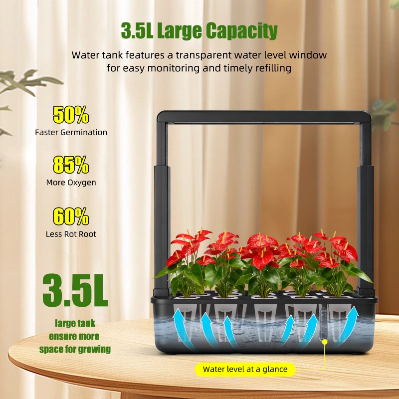 Smart Garden Youtube - Indoor LED 15-buis hydrocultuur slimme tuin