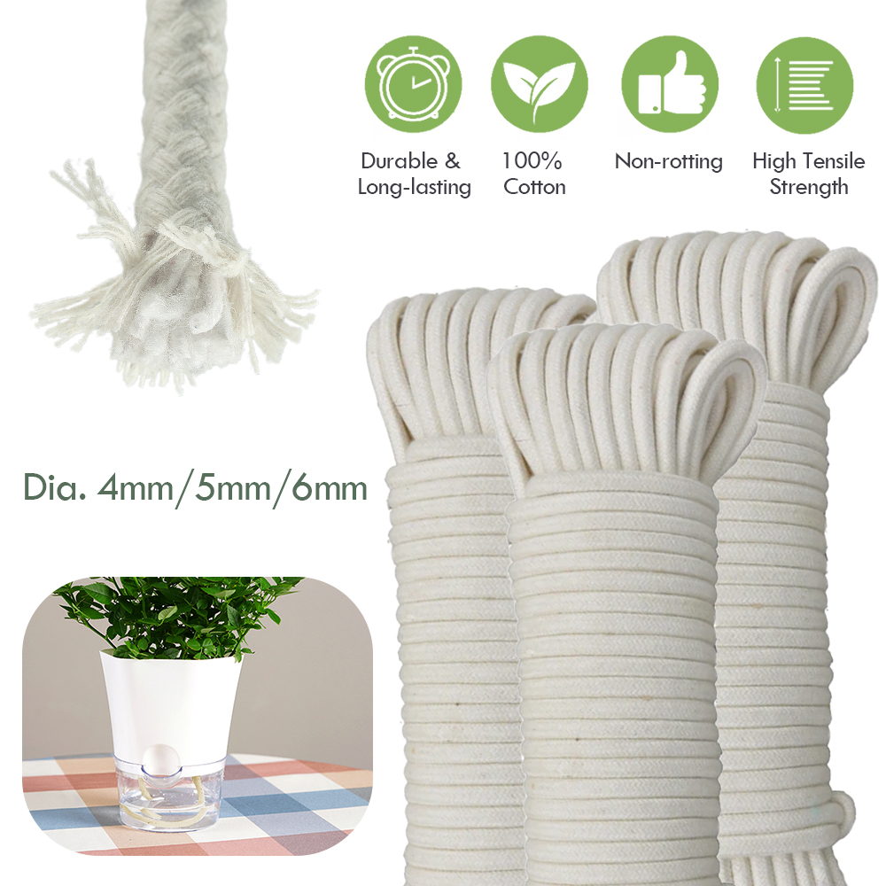Smart Garden Technology - 4/5/6Mm Zelfwaterende Katoenen Lont Koord Potplant
