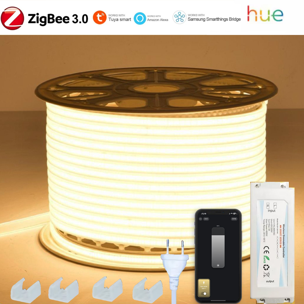 EU 220V ZIGBEE 3.0 COB LED Str - Smart Zigbee Garden Light recensie en prijs