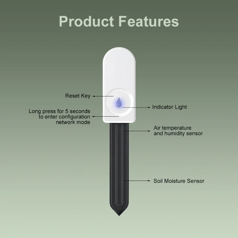 Zigbee slimme bodemvochtigheid - Smart Garden Light recensie en prijs