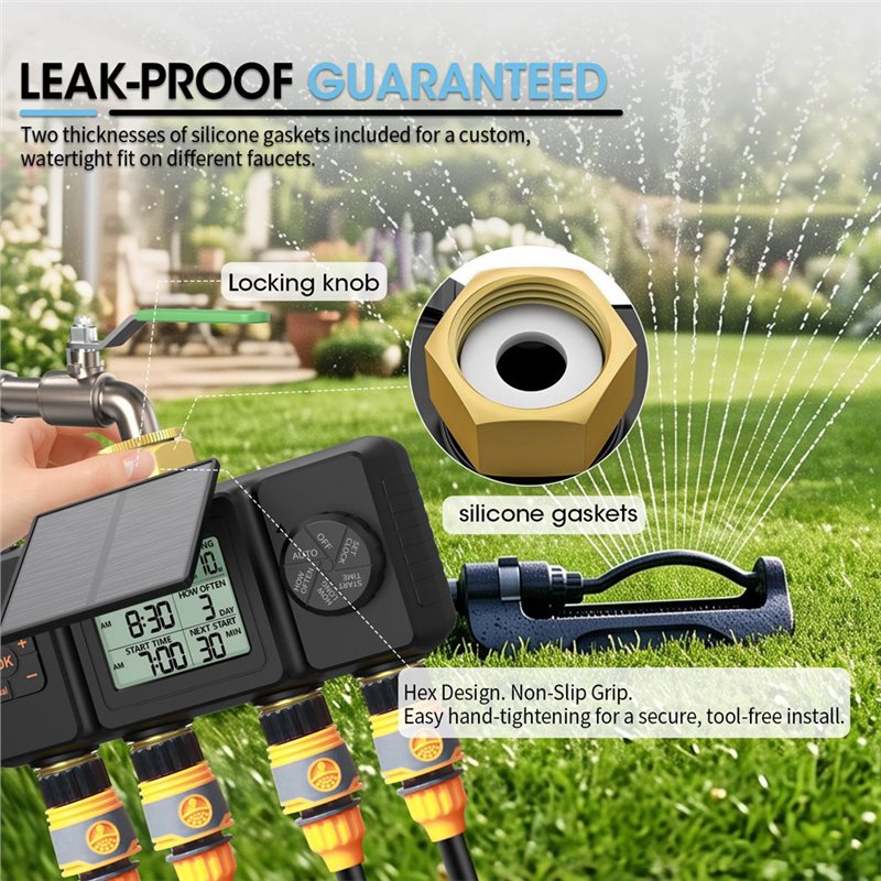 ABYN-Solar Irrigatietimer Auto - Smart Garden Tap recensie en prijs
