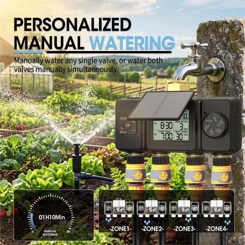 ABYN-Solar Irrigatietimer Auto - Smart Garden Tap recensie en prijs