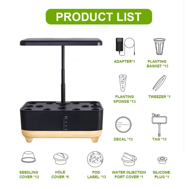Slimme binnenlandse hydrocultu - Smart Garden Led Lights recensie en prijs