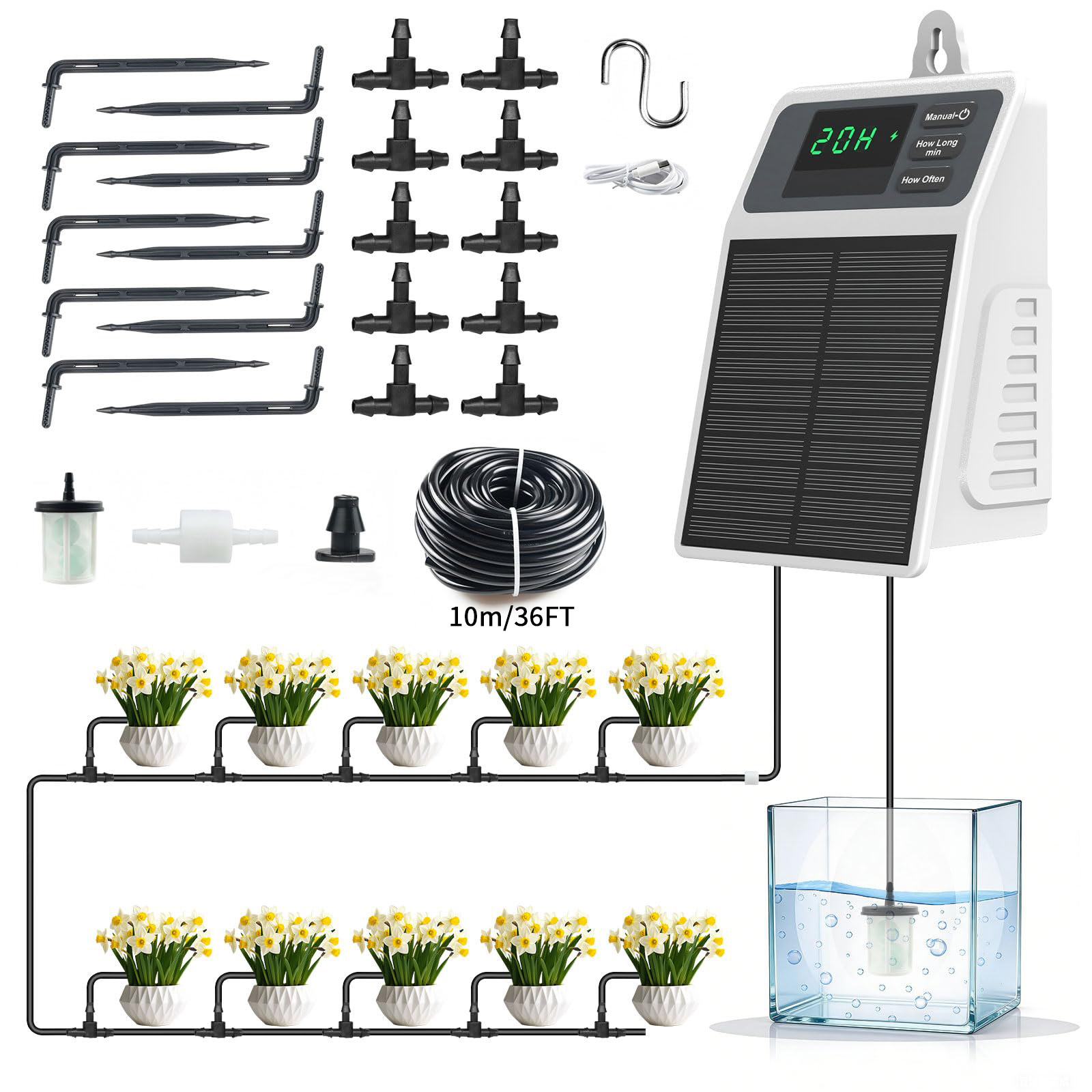 Verbeterd zonne-energie druppe - Smart Garden Technology recensie en prijs