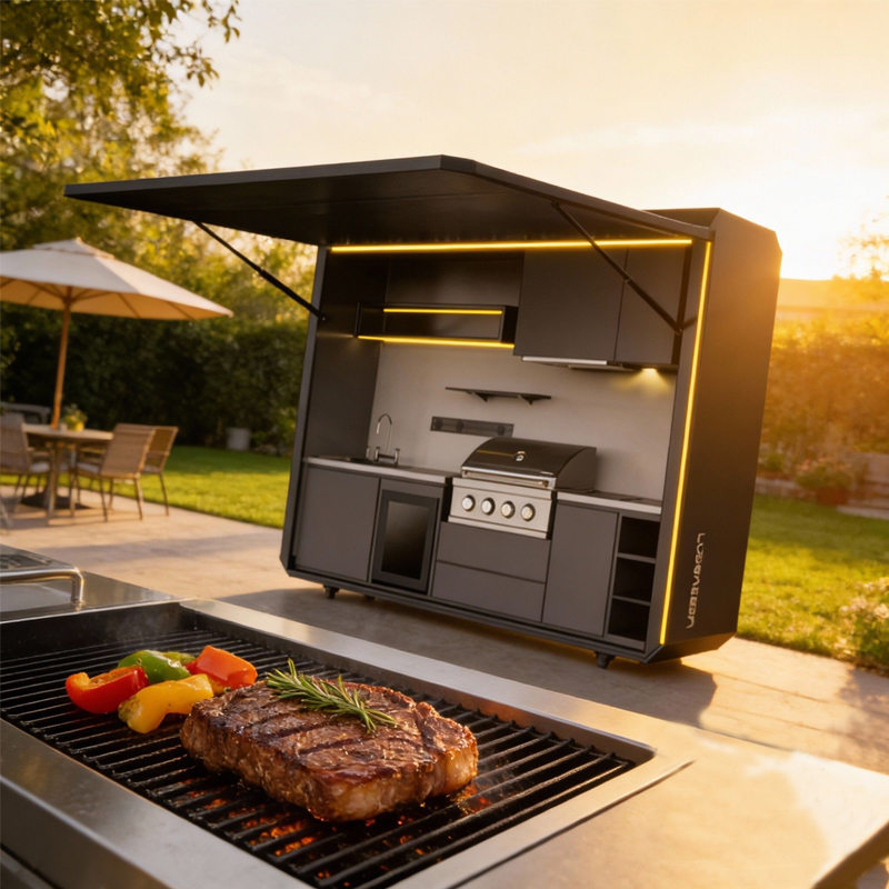 Vouwbare buitenkeuken geïntegr - Smart Garden Mirrors recensie en prijs