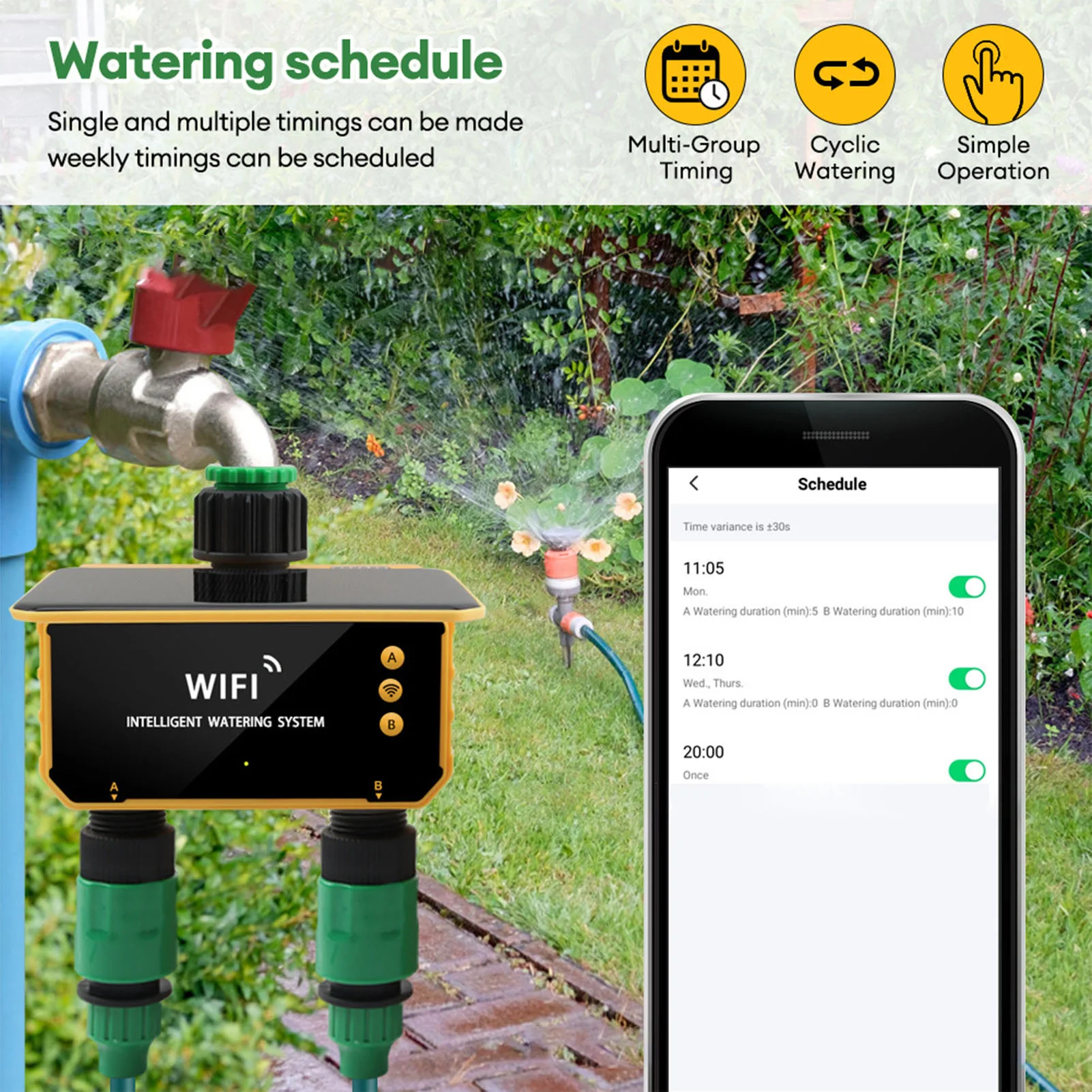 Solar WiFi Smart Irrigatie Tim - Smart Garden Irrigation recensie en prijs