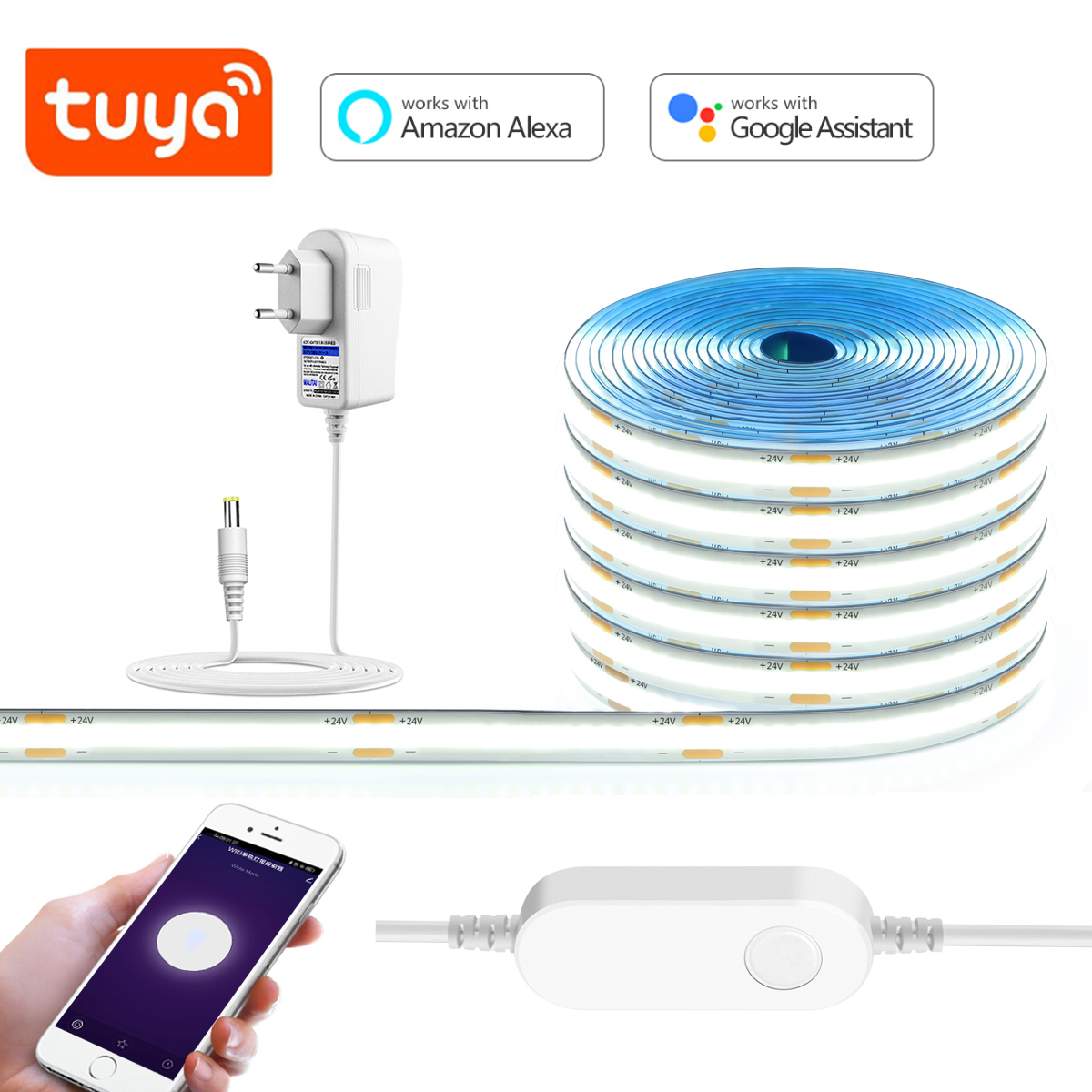 3M 5M 10M 24V COB LED-striplic - Smart Garden Led Lights recensie en prijs