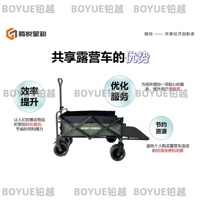 Draagbare opvouwbare campingwa - Smart Garden Cart recensie en prijs